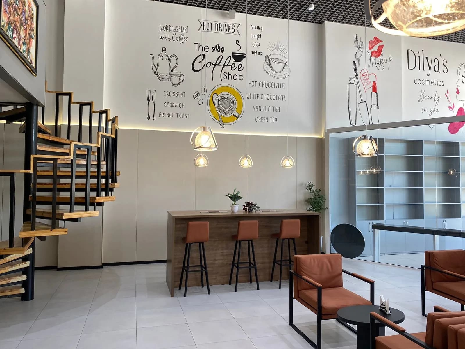 Interior of 7Oz Espresso Cafe